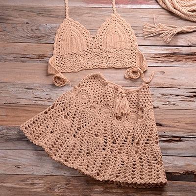 Conjunto de praia em Crochê Infantil - Maritima Moda Praia