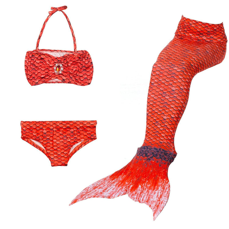 Conjunto de Praia Infantil Feminino Biquíni + Cauda Sereia de Brinde - Maritima Moda Praia