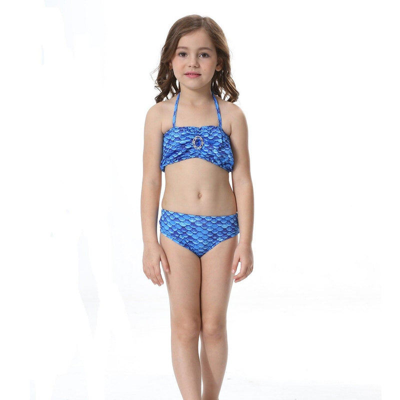 Conjunto de Praia Infantil Feminino Biquíni + Cauda Sereia de Brinde - Maritima Moda Praia