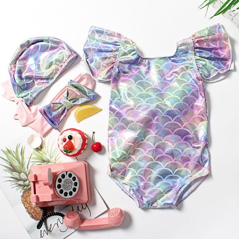 Conjunto de Banho Infantil Feminino Com Proteção - Maritima Moda Praia